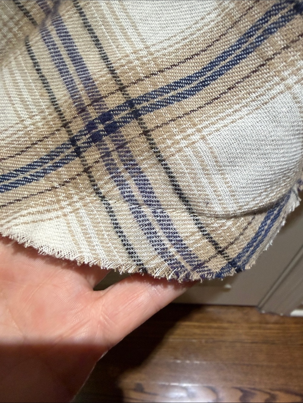 POL Vintage Inspired Mixed Patchwork w/ Lace Plaid Shacket - Red & Cream-NWOT-M - Picture 12 of 12